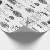 Early Aviation Airplane Biplane Wrapping Paper Cadeaupapier (Hoek)