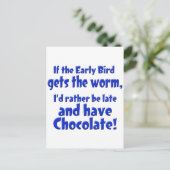 Early Bird Briefkaart (Staand voorkant)