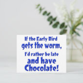Early Bird Briefkaart (Staand voorkant)