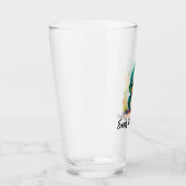 Early bird, kleine grüne Ente fängt den Wurm Glas (Rechts)