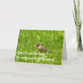 Early Bird krijgt de worm, gefeliciteerd Kaart (Voorkant)