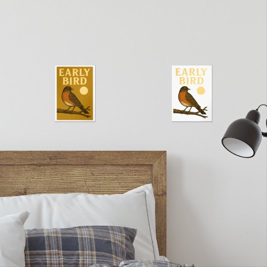 Early Bird Muurkunst Sets (Slaapkamer)