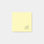 Early Bird Pen Line Art Drawing Post-it® Notes (Voorkant)