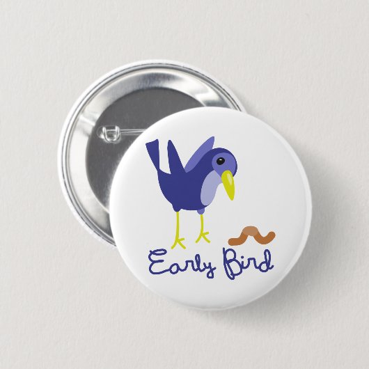 Early Bird Ronde Button 5,7 Cm (Voorkant /achterkant)