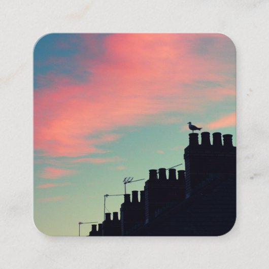 Early Bird Vierkante Visitekaartje (Voorkant)