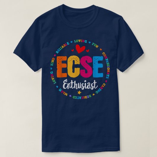 Early Childhood Special Education SPED ECSE Crew M T-shirt (Design voorkant)