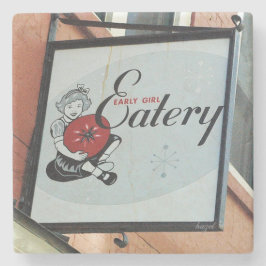 Early Girl Eatery, Asheville North Carolina, Onder Stenen Onderzetter