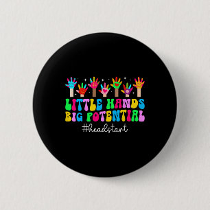 Early Head Start-leerling eerste dag van Head Star Ronde Button 5,7 Cm