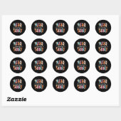 Early Head Start-leerling eerste dag van Head Star Ronde Sticker (Vel)