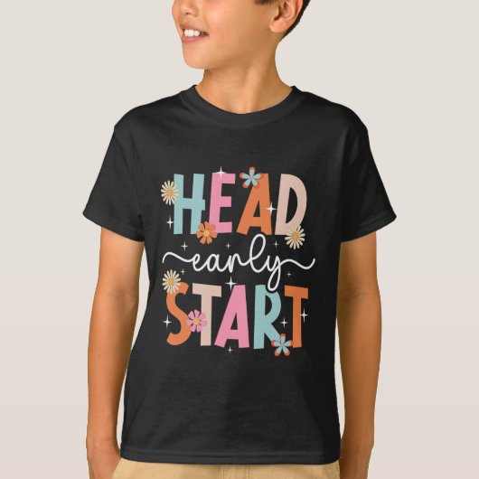 Early Head Start-leerling eerste dag van Head Star T-shirt (Voorkant)