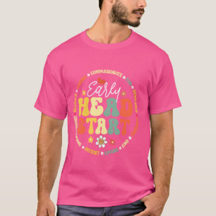 Early Head Start Squad Homeschool Teacher Headstar T-shirt