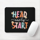 Early Head Start-student eerste dag van Head Start Muismat (Met muis)