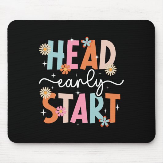 Early Head Start-student eerste dag van Head Start Muismat (Voorkant)