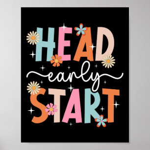 Early Head Start-student eerste dag van Head Start Poster