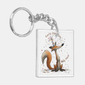 Early January Fox New Year Sleutelhanger (Voorkant Links)