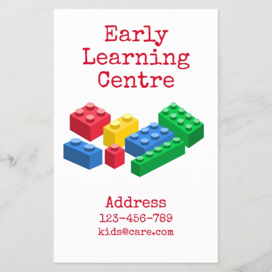 Early Learning Centre Kinderopvang blokken Folder (Voorkant)