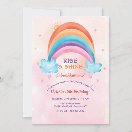 Early Morning Birthday Party Kaart (Voorkant)