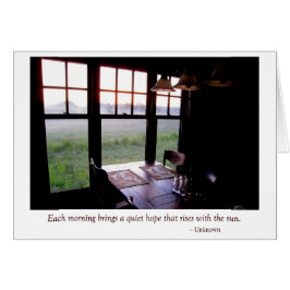 Early Morning Country Kitchen Breakfast Table