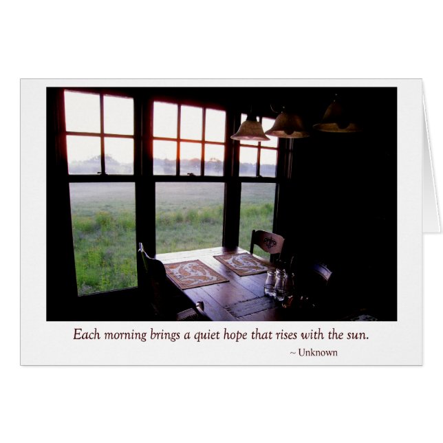 Early Morning Country Kitchen Breakfast Table (Voorkant Horizontaal)