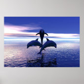 Early Morning Dolphins Poster (Voorkant)