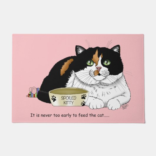 Early Morning Hungry Kat Deurmat (Voorkant)