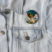 Early Morning Lift off Ronde Button 5,7 Cm (In situ)