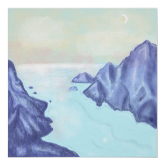 Early morning on the Fjord  Perfect Poster (Voorkant)