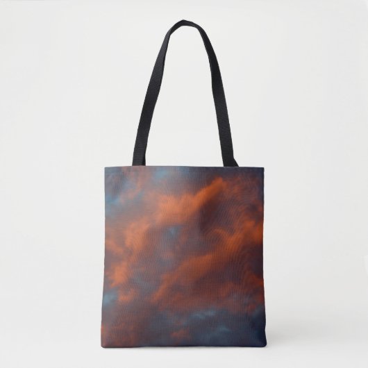 Early Morning Oranje Sky Natuur Canvas tas (Voorkant)