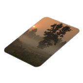 Early morning, rising sun and ground fog magneet (Linkerzijde)