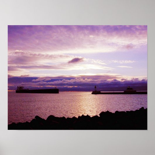 Early Morning Ship Arrival Poster (Voorkant)