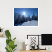 Early Morning Ski Slope Poster (Thuiskantoor)