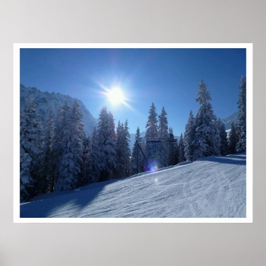 Early Morning Ski Slope Poster (Voorkant)