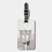 Early Morning Stroll - New York Bagagelabel (Voorkant verticaal)