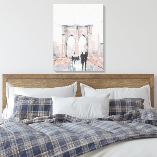 Early Morning Stroll - New York Canvas Afdruk (Insitu (Slaapkamer))