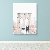 Early Morning Stroll - New York Canvas Afdruk (Insitu (Houten vloer))