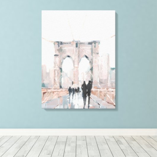 Early Morning Stroll - New York Canvas Afdruk (Insitu (Houten vloer))