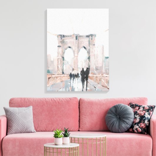 Early Morning Stroll - New York Canvas Afdruk (Insitu (Woonkamer))