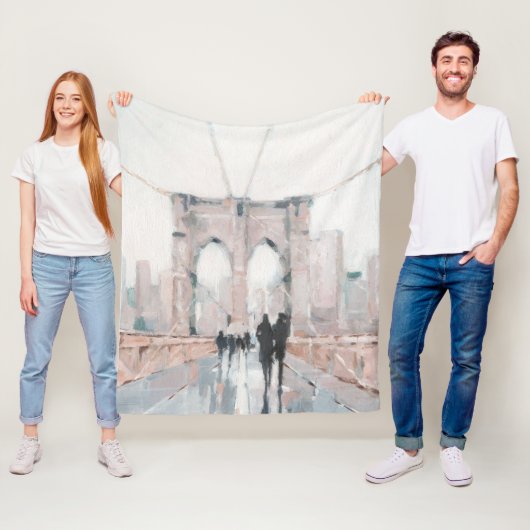 Early Morning Stroll - New York Fleece Deken (In situ)