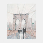 Early Morning Stroll - New York Fleece Deken (Voorkant)