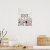 Early Morning Stroll - New York Poster (Keuken)