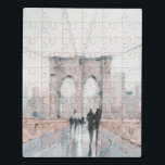 Early Morning Stroll - New York Puzzel<br><div class="desc">Early Morning Stroll I van Ethan Harper. Hij is voorzien van Brooklyn Bridge of New York in een zachte stijl.</div>