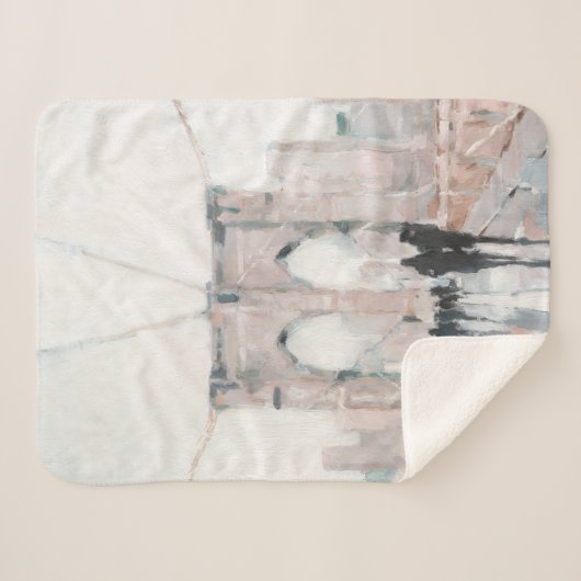 Early Morning Stroll - New York Sherpa Deken (Voorkant (horizontaal))