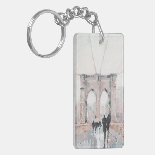 Early Morning Stroll - New York Sleutelhanger (Voorkant Links)