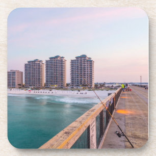 Early Navarre Beach Florida Vist Bier Onderzetter