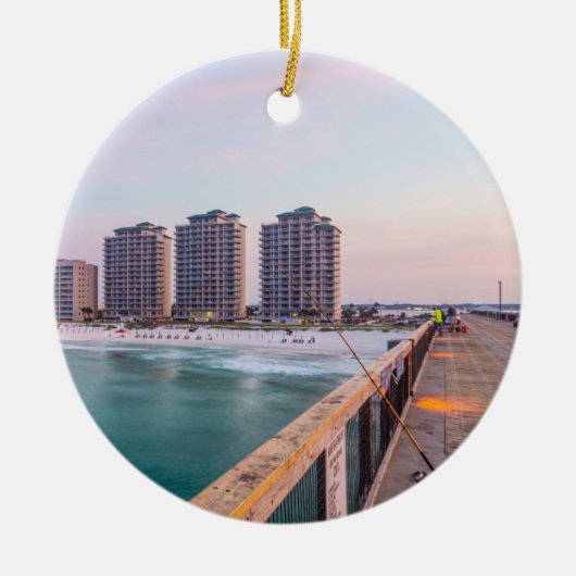 Early Navarre Beach Florida Vist Keramisch Ornament (Voorkant)