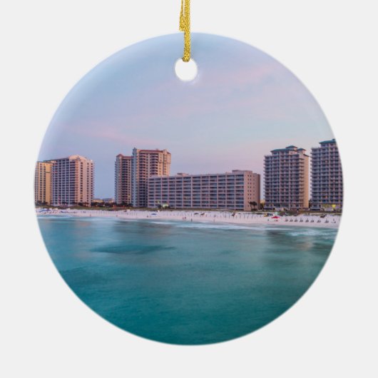 Early Navarre Beach Florida Vist Keramisch Ornament (Achterkant)