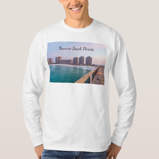 Early Navarre Beach Florida Vist Long Sleeve T-shirt (Voorkant)