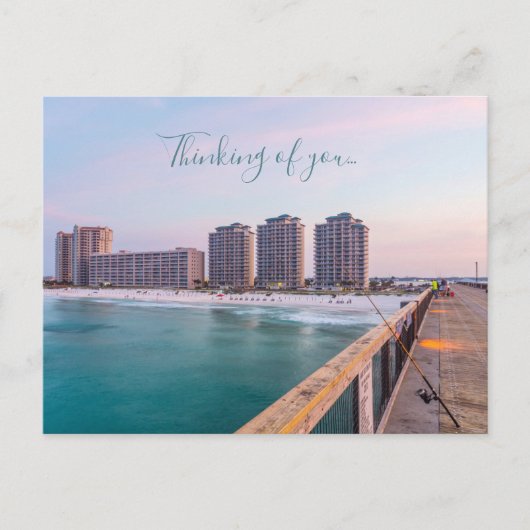 Early Navarre Beach Florida Vist U te denken Briefkaart (Voorkant)