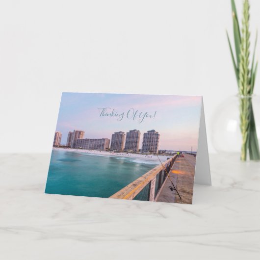 Early Navarre Beach Florida Vist U te denken Kaart (Voorkant)