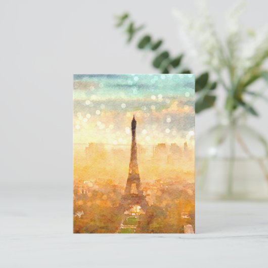 Early Paris Morning Briefkaart (Staand voorkant)